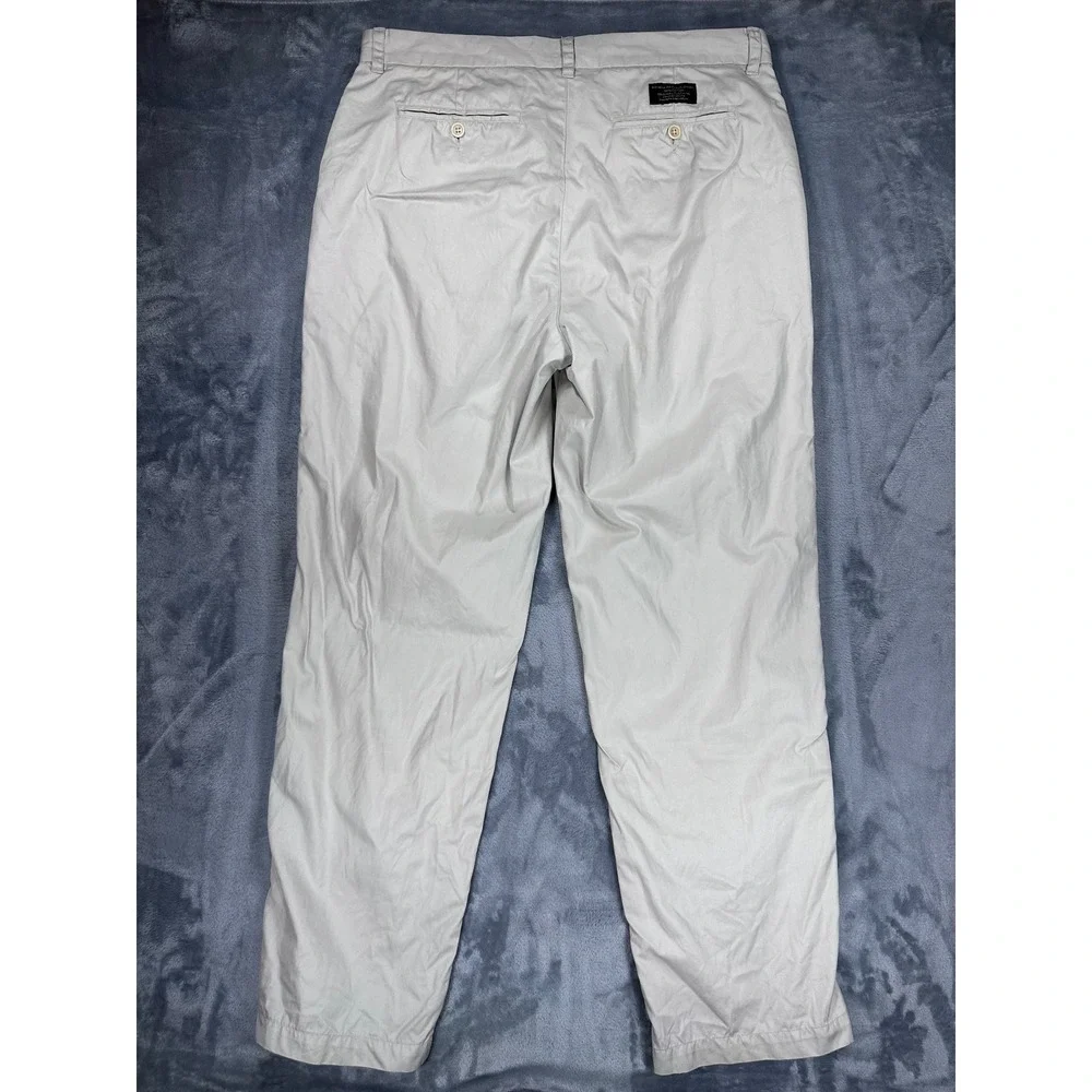 Banana Republic Hacking Chinos Mens 36R Light Khaki Beige 100% Cotton Pants